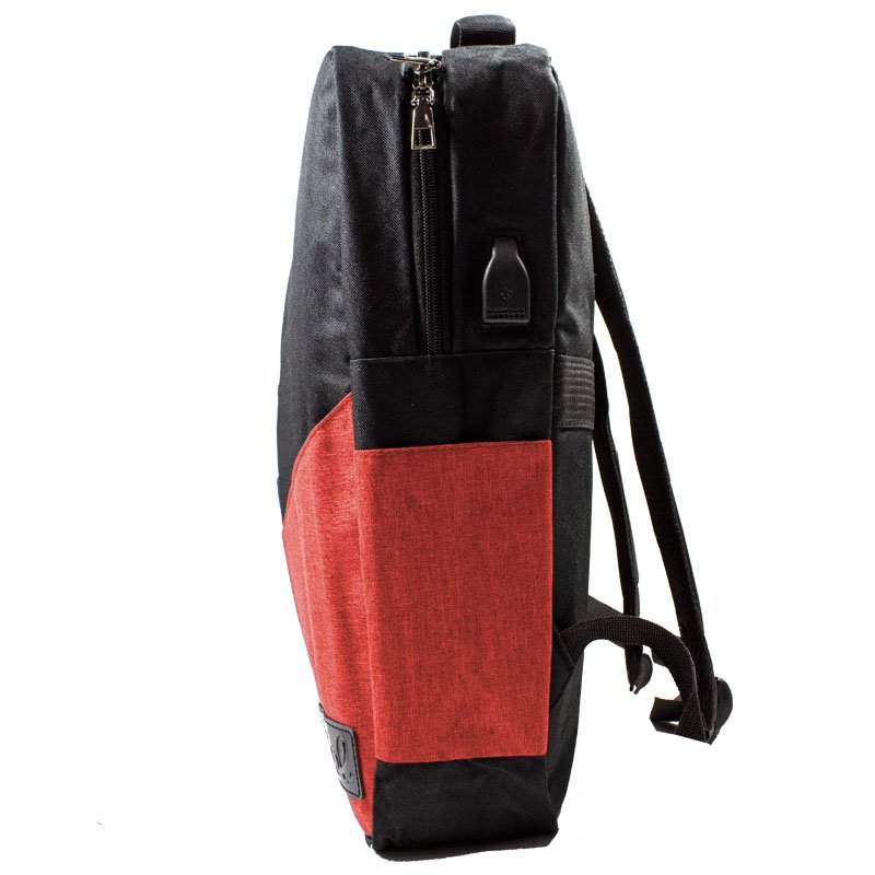 Sac à dos pour ordinateur portable 15-16 pouces COOL Portland Noir-Rouge