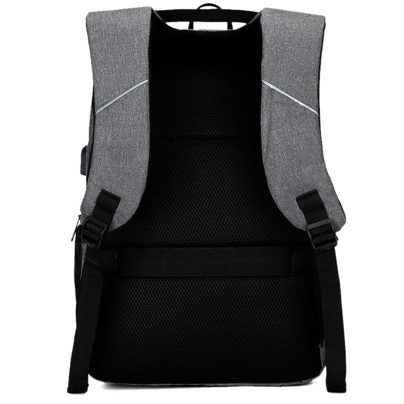 Sac à dos Cool Report pour ordinateur portable 15-16 pouces, noir et gris