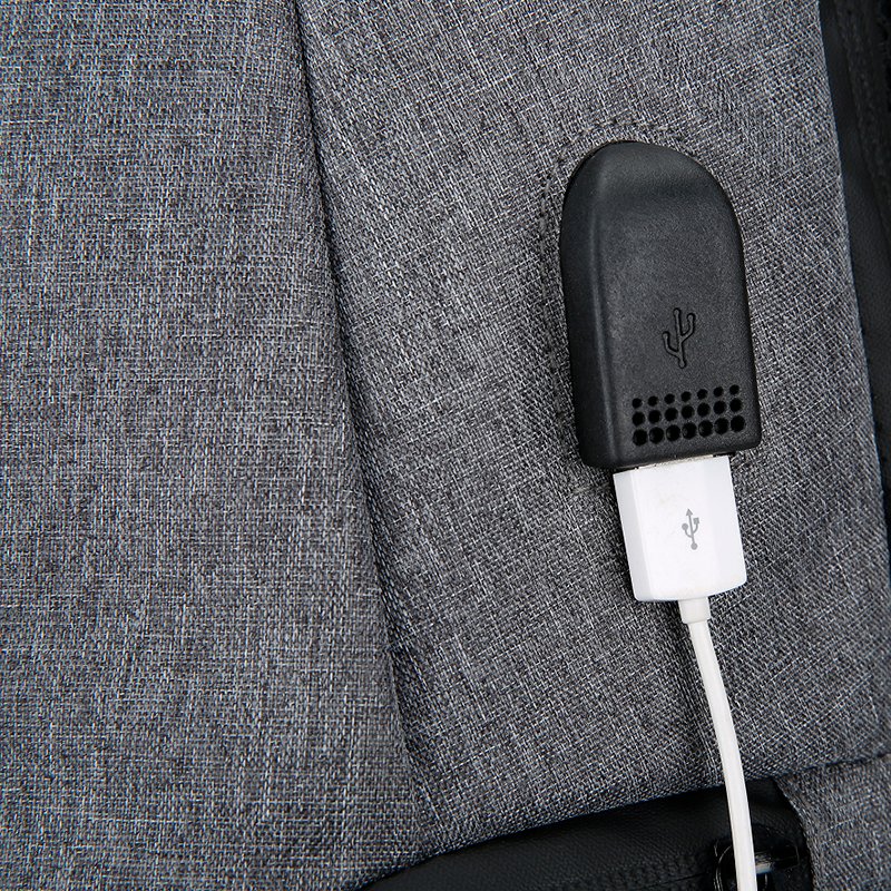 Sac à dos Cool Report pour ordinateur portable 15-16 pouces, noir et gris