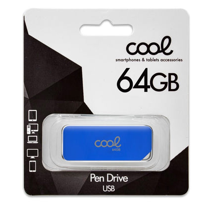 Clé USB 64 Go 2.0 COOL Board Bleu