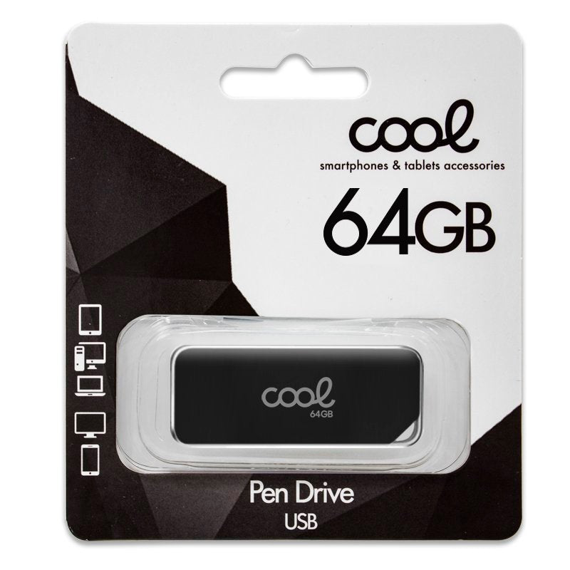 Clé USB 64 Go 2.0 COOL Board Noir
