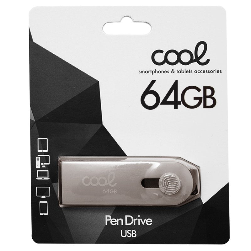 Clé USB 64 Go 2.0 COOL Optimus Silver
