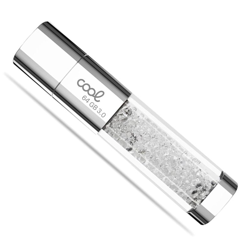 Clé USB 64 Go 3.0 Cool Blanc Cristal