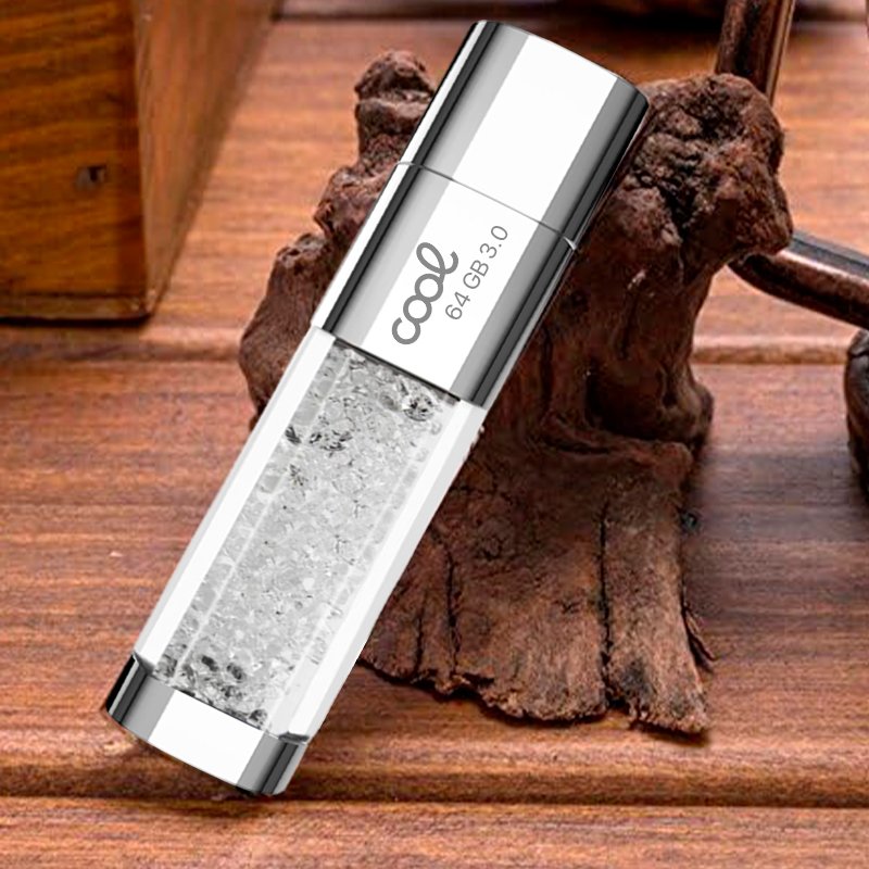 Clé USB 64 Go 3.0 Cool Blanc Cristal