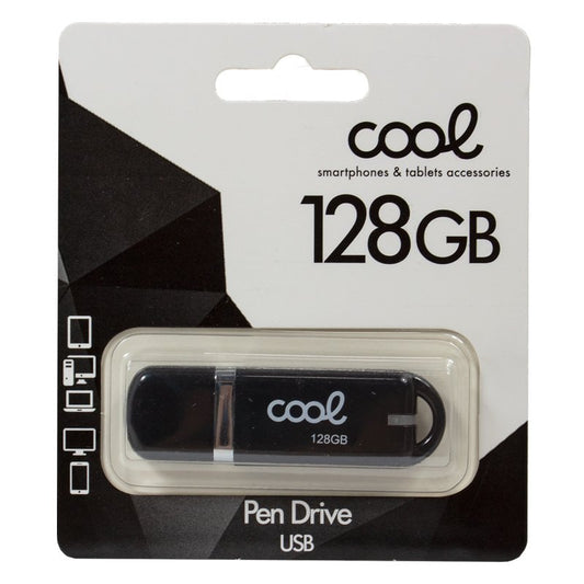 Clé USB 128 Go 2.0 COOL Cover Noir