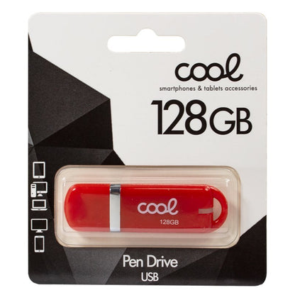 Clé USB 128 Go 2.0 COOL Cover Rouge