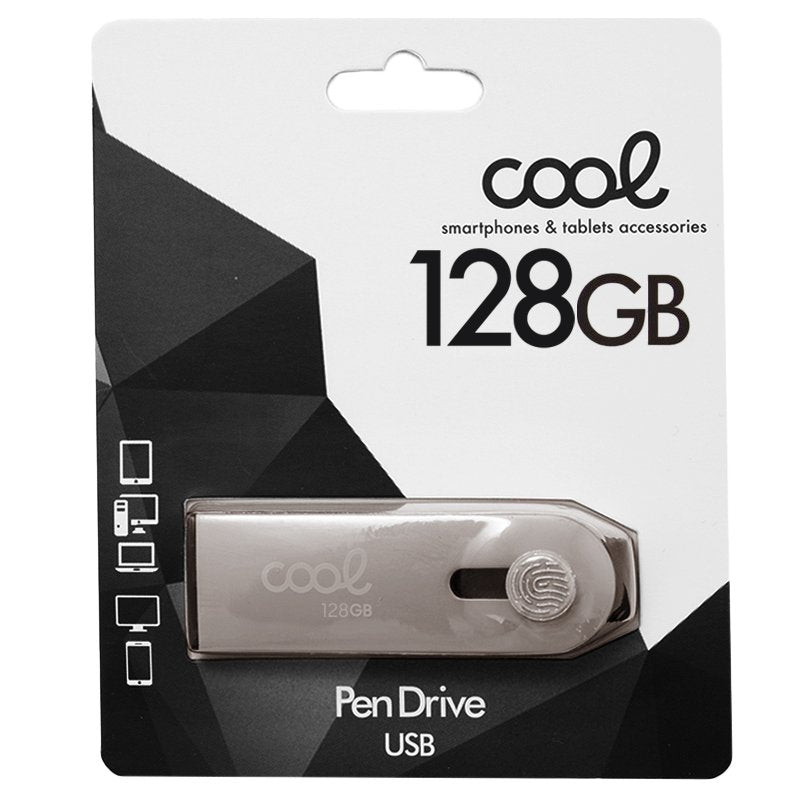Clé USB 128 Go 2.0 COOL Optimus Silver
