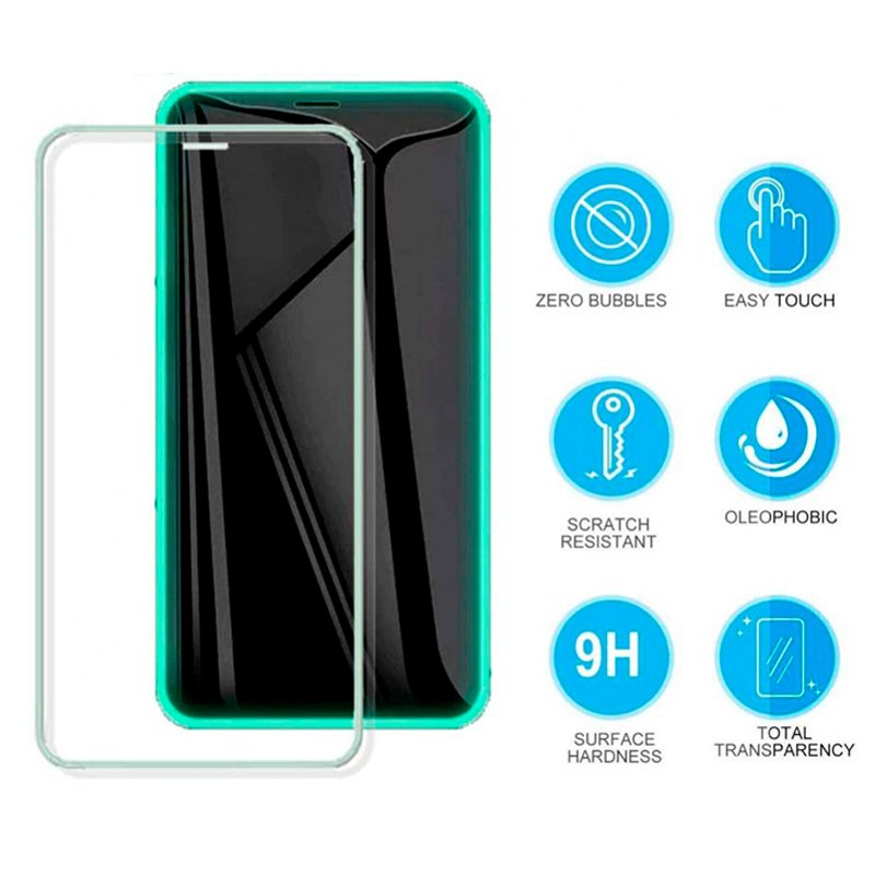Protection d'écran en verre trempé pour iPhone 12/12 Pro (Néon)