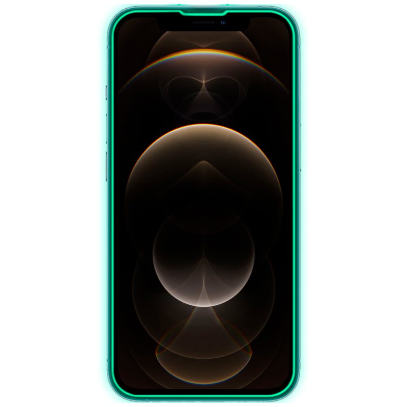 Protection d'écran en verre trempé pour iPhone 12 Pro Max (Néon)