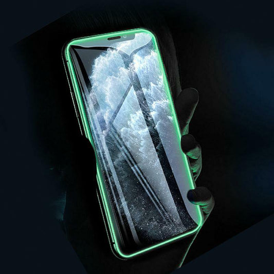 Protection d'écran en verre trempé pour iPhone 13 Pro Max / 14 Plus (Néon)