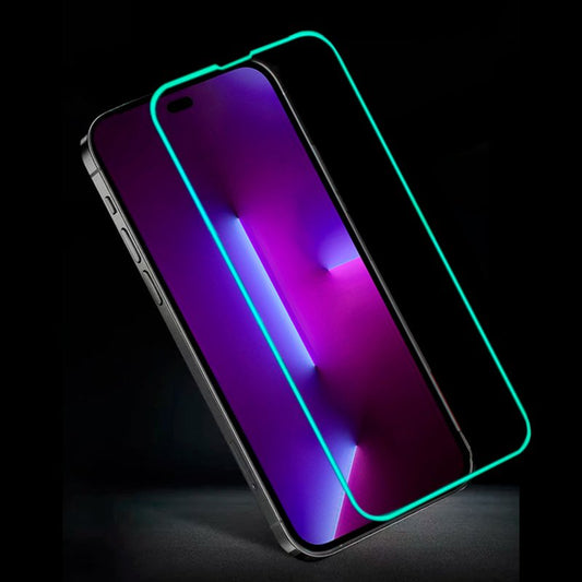 Protection d'écran en verre trempé pour iPhone 14 Pro (Néon)