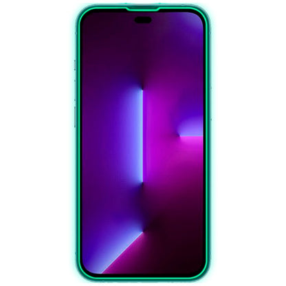 Protection d'écran en verre trempé pour iPhone 14 Pro (Néon)