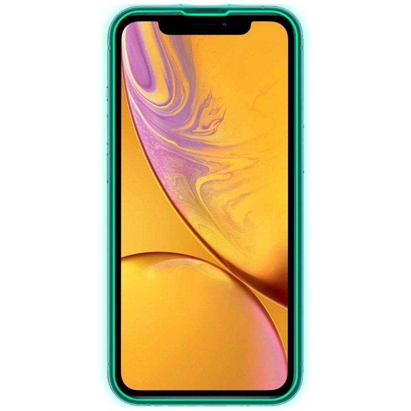Protection d'écran en verre trempé pour iPhone XR / iPhone 11 (Néon)