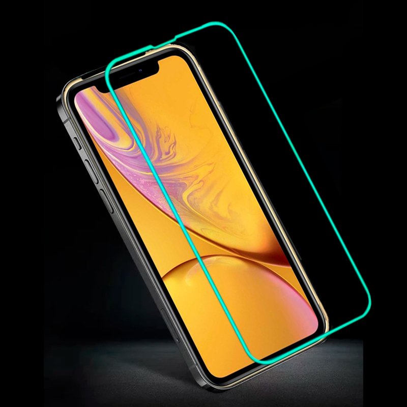 Protection d'écran en verre trempé pour iPhone XR / iPhone 11 (Néon)