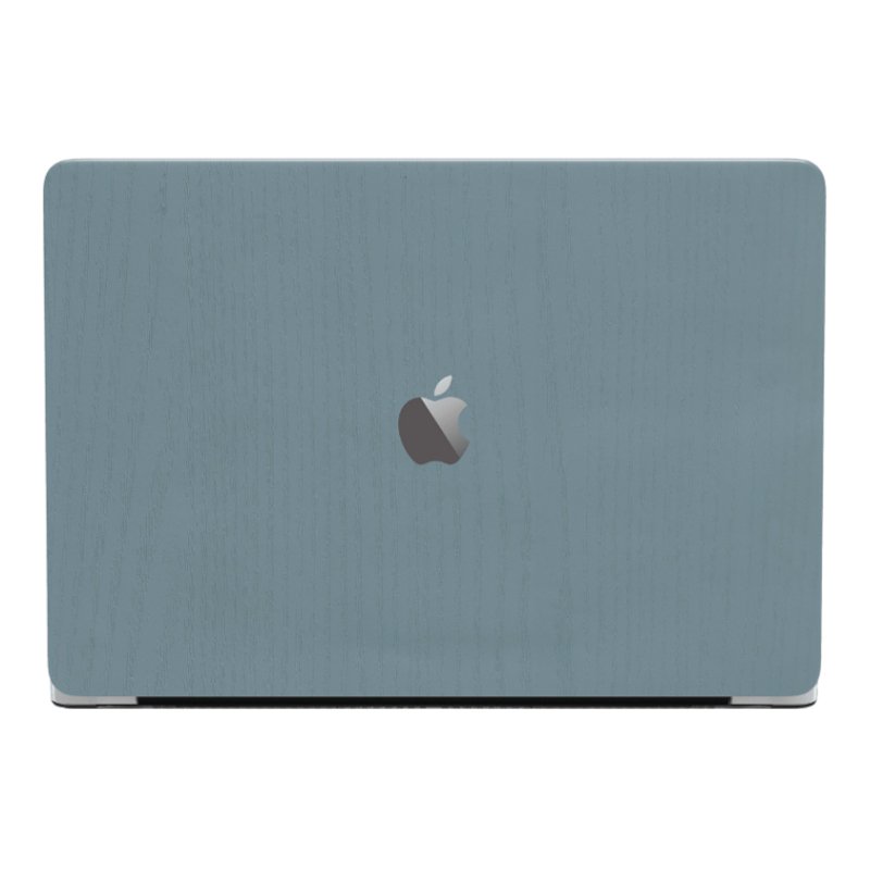 Protection arrière colorée en vinyle pour ordinateur portable Devia 15 pouces, bois turquoise