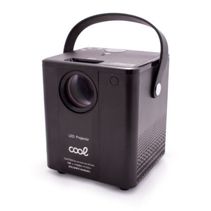 Projecteur compact Cool Rainbow 3000 lumens avec haut-parleur intégré, HDMI/SD/USB et Wi-Fi (noir)