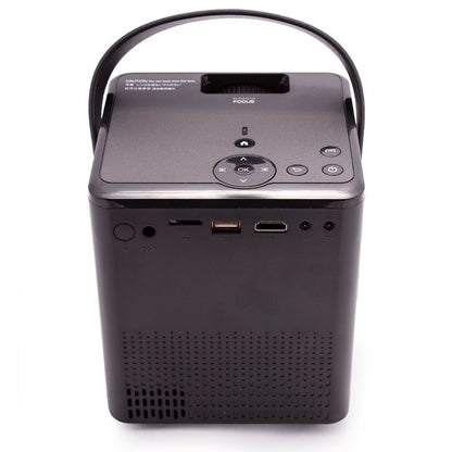 Projecteur compact Cool Rainbow 3000 lumens avec haut-parleur intégré, HDMI/SD/USB et Wi-Fi (noir)