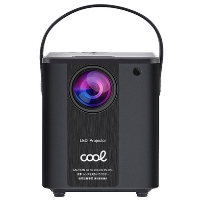 Projecteur compact Cool Rainbow 3000 lumens avec haut-parleur intégré, HDMI/SD/USB et Wi-Fi (noir)