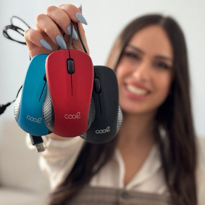 Souris filaire USB rouge COOL