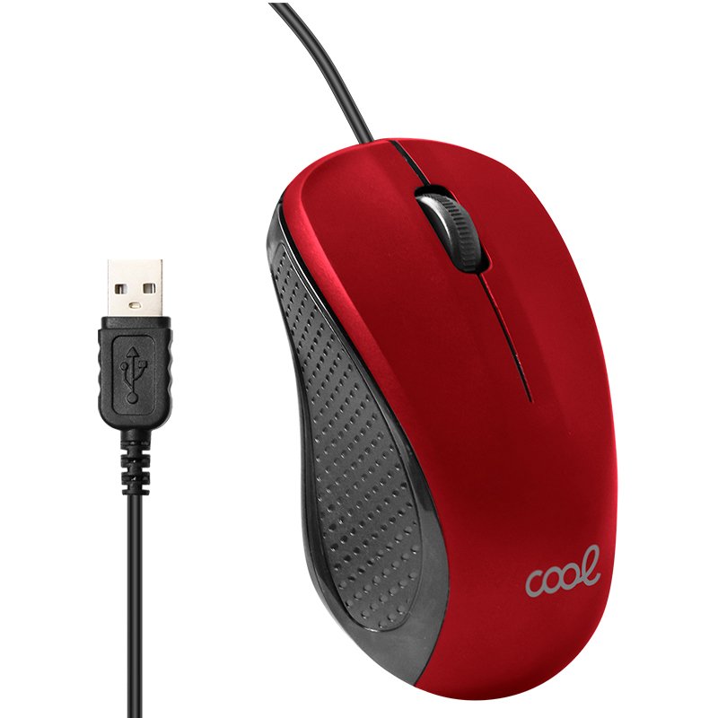 Souris filaire USB rouge COOL