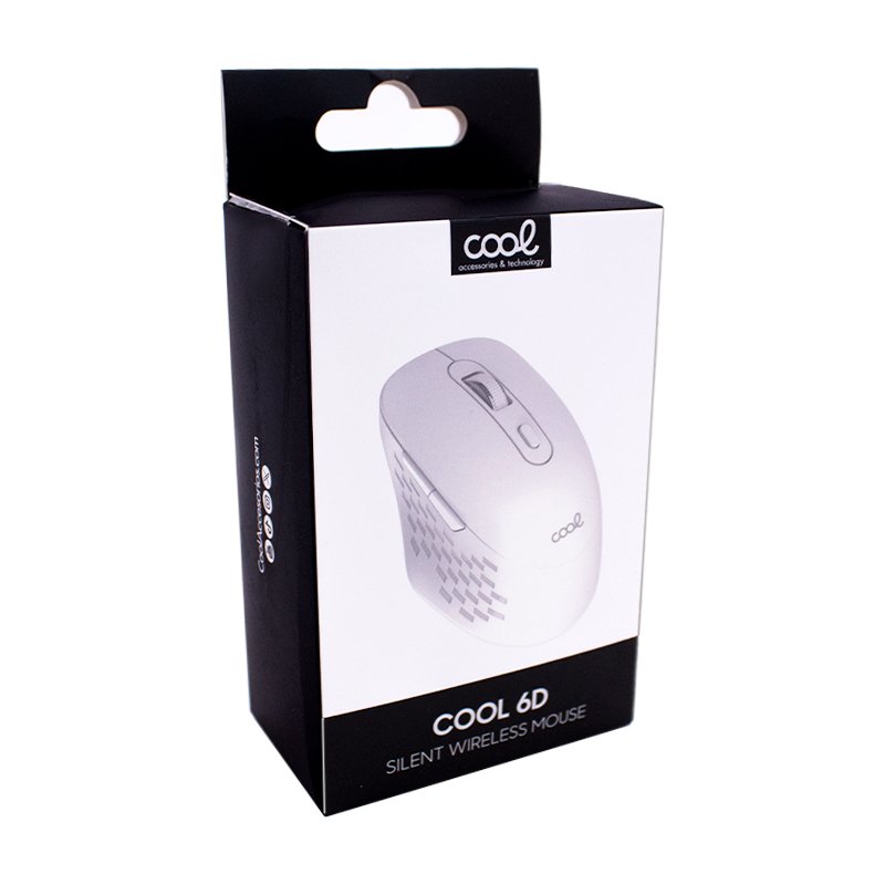 Souris sans fil silencieuse COOL 6D blanche