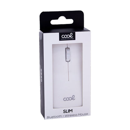 Souris sans fil 2-en-1 Cool Slim Silent (Bluetooth + adaptateur USB) Blanc
