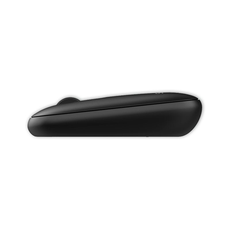 Souris sans fil 2-en-1 silencieuse et fine (Bluetooth + adaptateur USB) noire