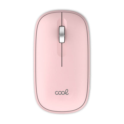 Souris sans fil 2-en-1 Cool Slim Silent (Bluetooth + adaptateur USB) Rose