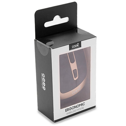 Souris sans fil ergonomique et silencieuse Cool, noire et dorée