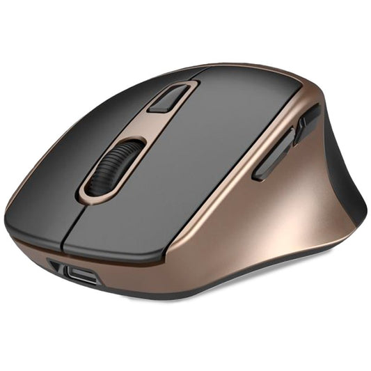 Souris sans fil ergonomique et silencieuse Cool, noire et dorée