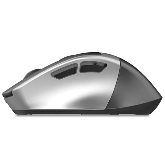 Souris sans fil ergonomique et silencieuse Cool, noir et argent