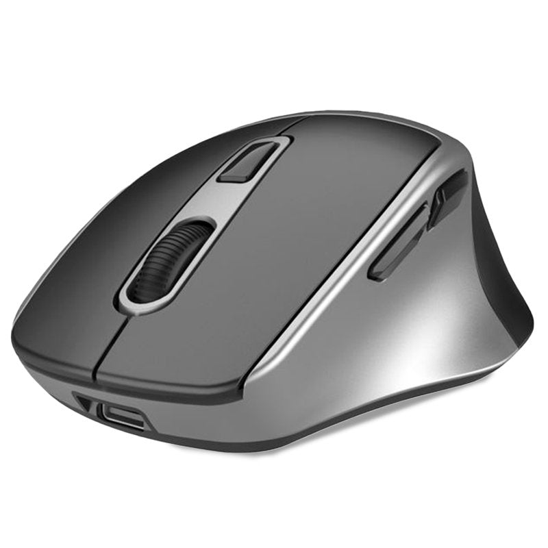 Souris sans fil ergonomique et silencieuse Cool, noir et argent
