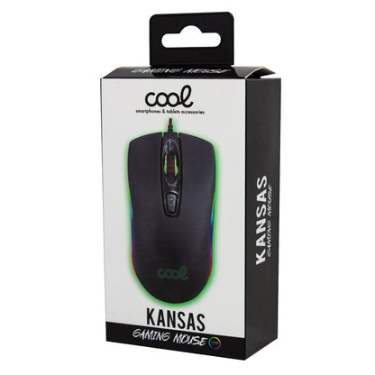 Souris de jeu USB (éclairage) COOL Kansas Noir