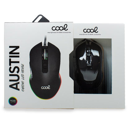 Souris de jeu USB Austin Black RGB (éclairage) cool