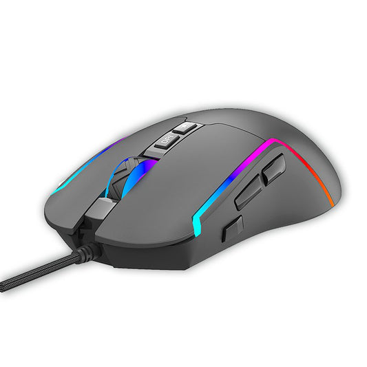 Souris de jeu USB RGB (éclairage) COOL Strip Noir