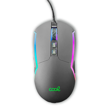 Souris de jeu USB RGB (éclairage) COOL Strip Noir