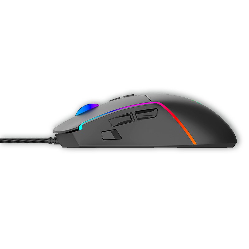 Souris de jeu USB RGB (éclairage) COOL Strip Noir
