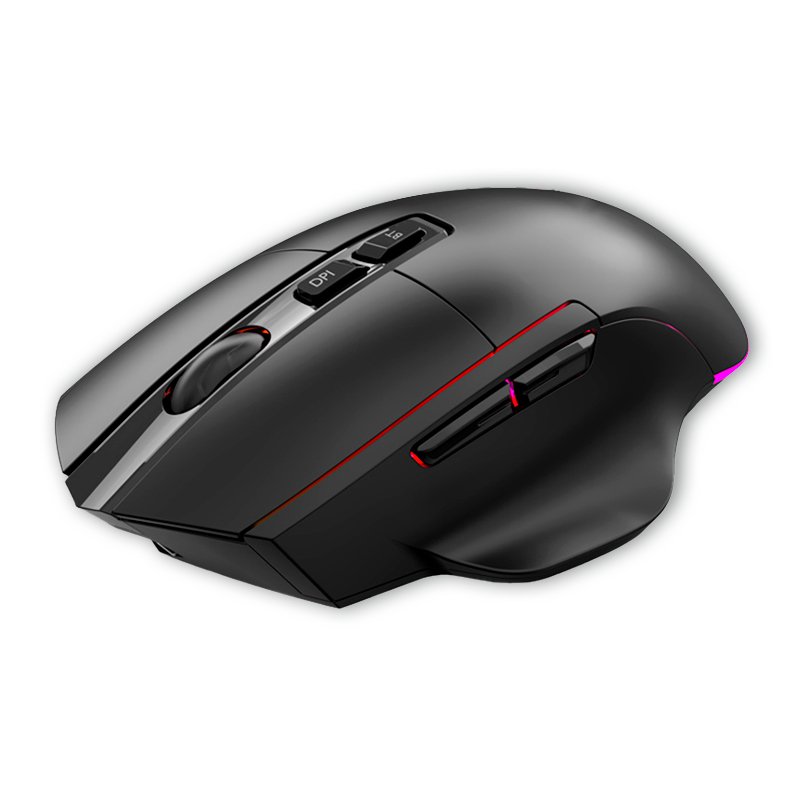Souris sans fil + Bluetooth 2 en 1 (rechargeable) Gaming LED RGB COOL Lagoon