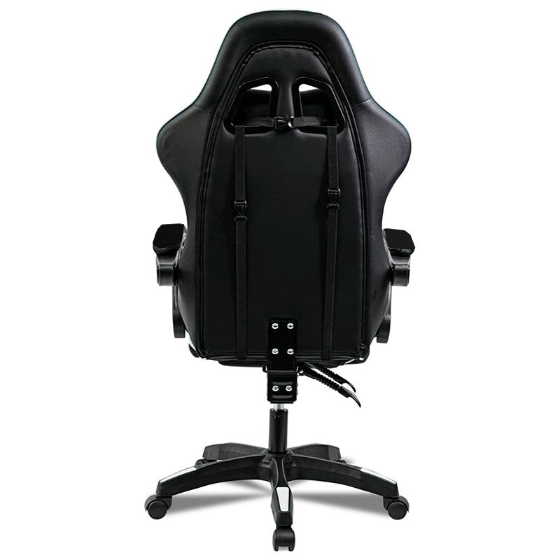 Chaise de jeu Premium COOL Rest Noir-Blanc (repose-pieds)
