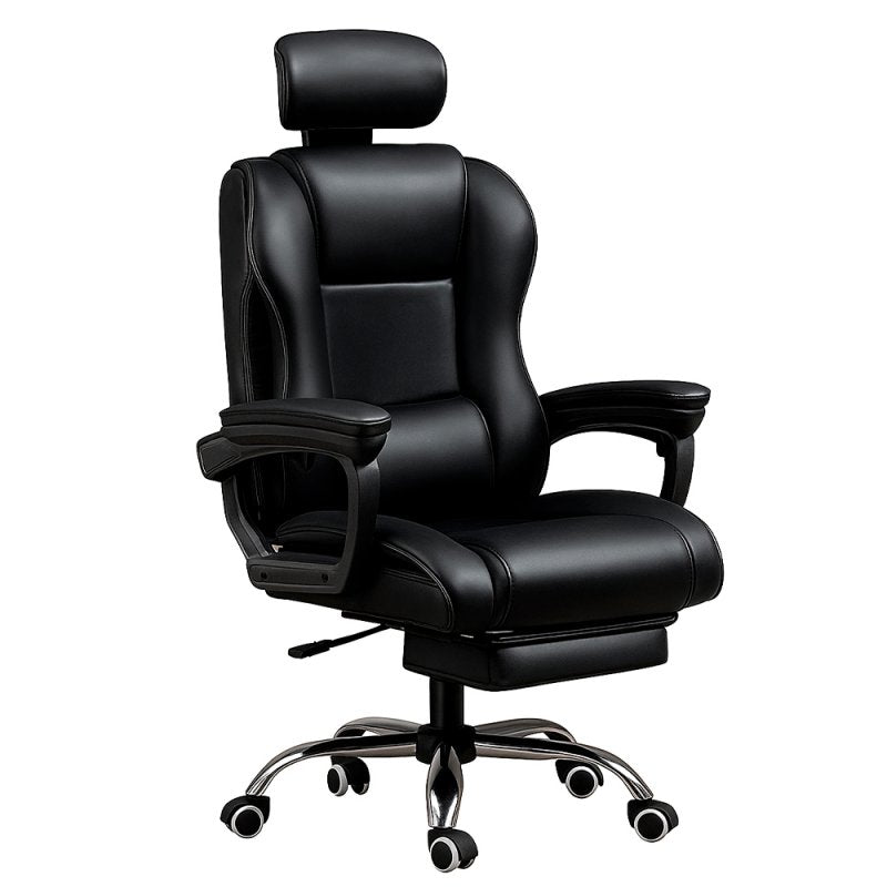 Sillón Oficina Premium COOL Board Negro (Reposapiés)