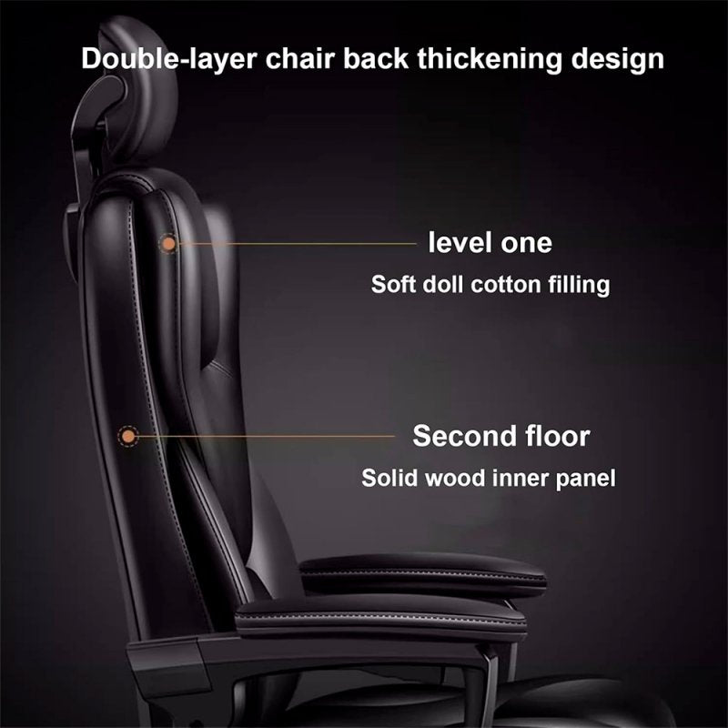 Sillón Oficina Premium COOL Board Negro (Reposapiés)