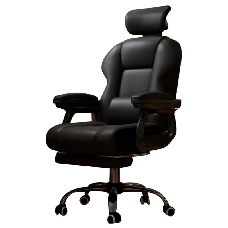 Sillón Oficina Premium COOL Board Negro (Reposapiés)
