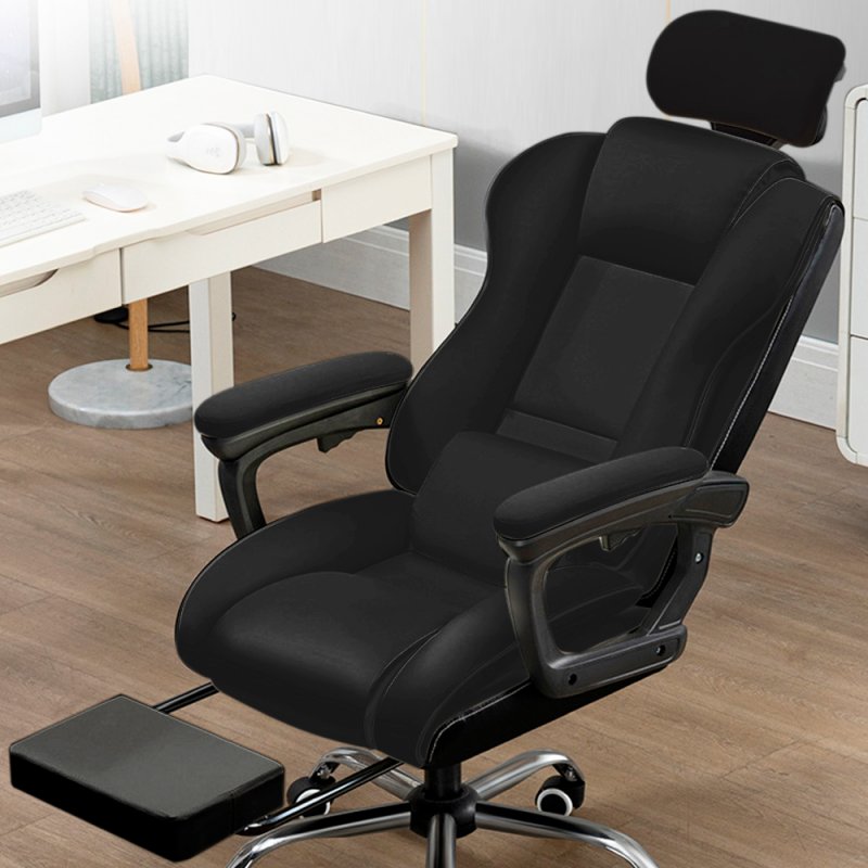 Sillón Oficina Premium COOL Board Negro (Reposapiés)