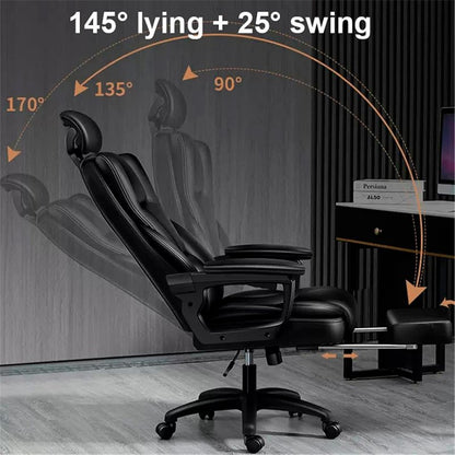 Sillón Oficina Premium COOL Board Negro (Reposapiés)