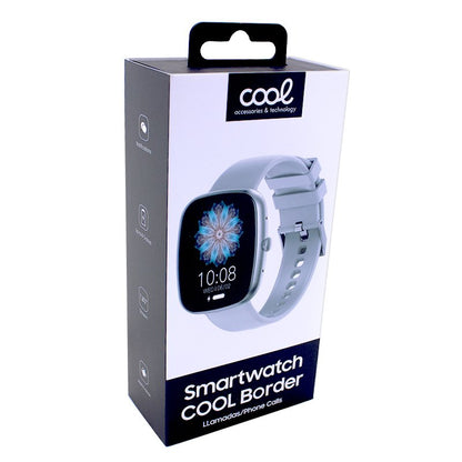 Montre connectée COOL Border Silicone Gris (Appels, Santé, Sport)