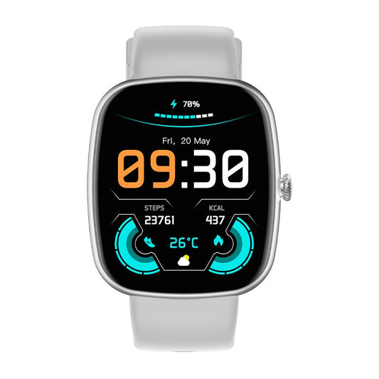 Smartwatch COOL Border Silicona Gris (Llamadas, Salud, Deporte)