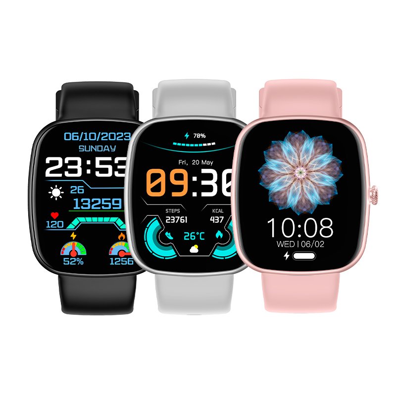 Montre connectée COOL Border Silicone Noir (Appels, Santé, Sport)