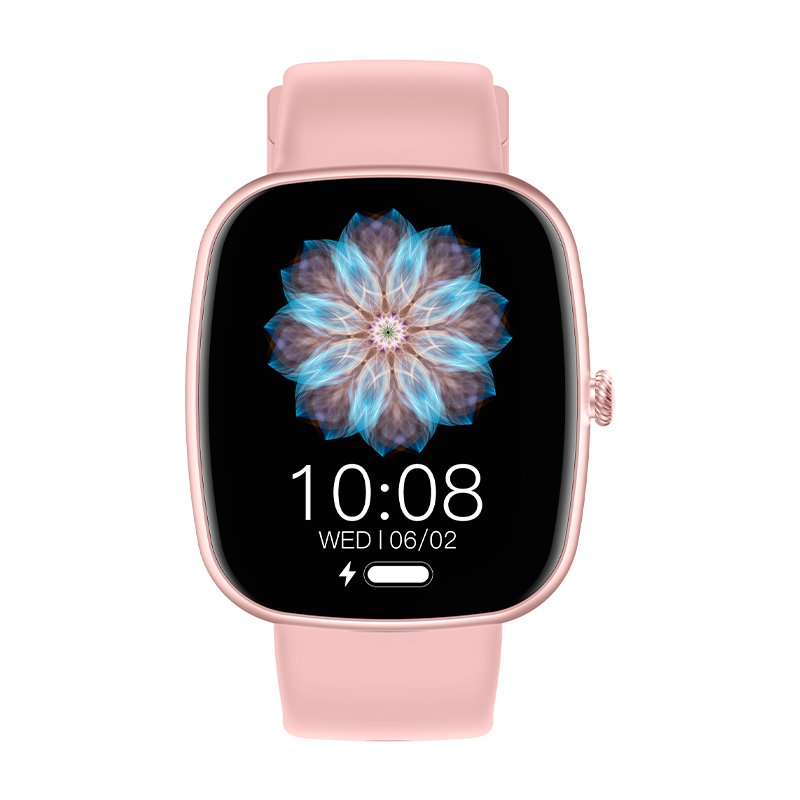 Montre connectée COOL Border Silicone Rose (Appels, Santé, Sport)