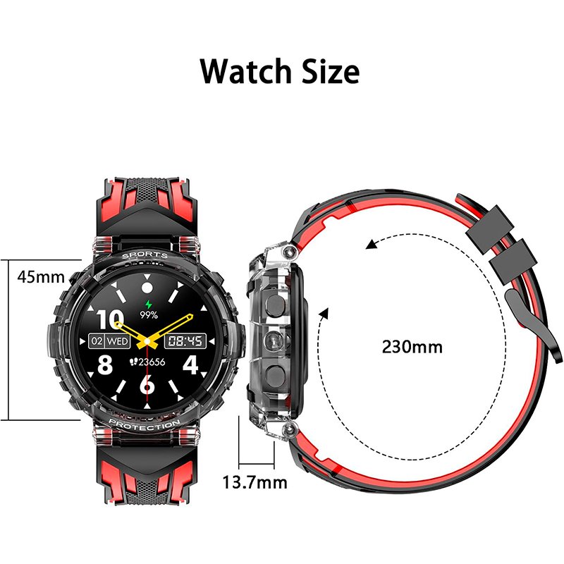 Montre connectée COOL Clever Silicone Noir (Appels, Santé, Sport)