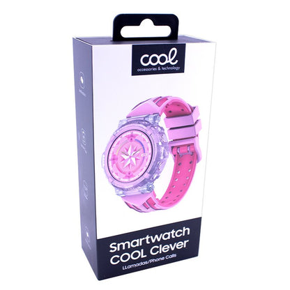 Montre connectée COOL Clever Silicone Rose (Appels, Santé, Sport)